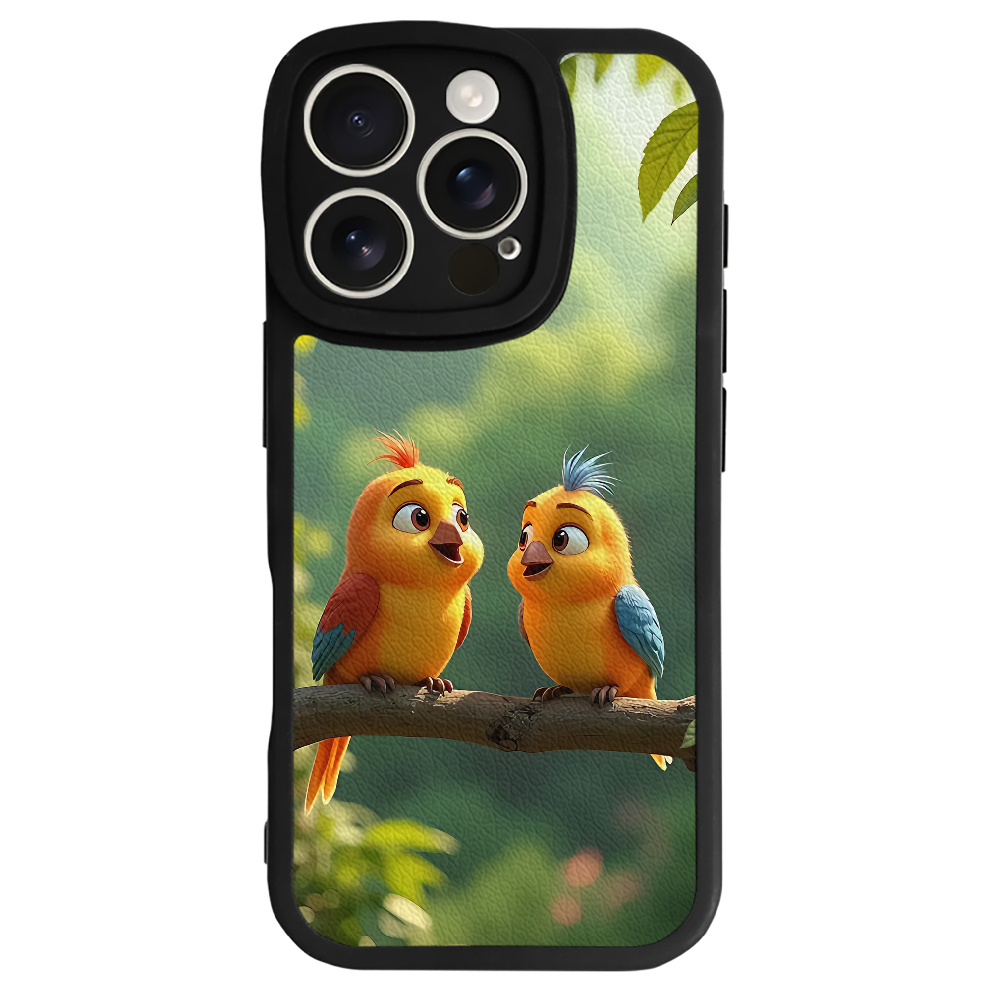 （画像用） Angry Birds アングリーバード 【iPhone 16シリーズ対応】シリコンスマホケース（レザー調） 材質：シリコン